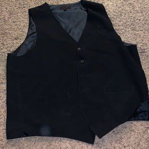 Black button up vest